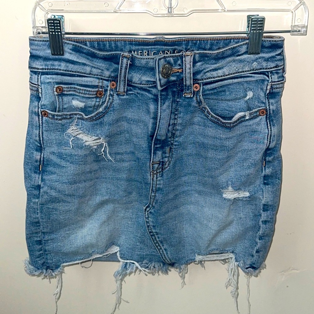 American eagle denim skirt